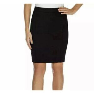 NEW Mario Serrani Italy Body Magic Skirt Women Large Black Perfect Slim Comfort